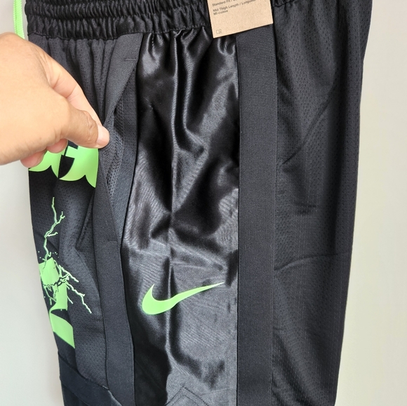 Nike Ja Morant Dri-Fit DNA 6 Basketball Shorts Black Green  Size L - Picture 10 of 12